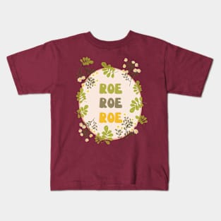 Roe Roe Roe Floral Look Kids T-Shirt